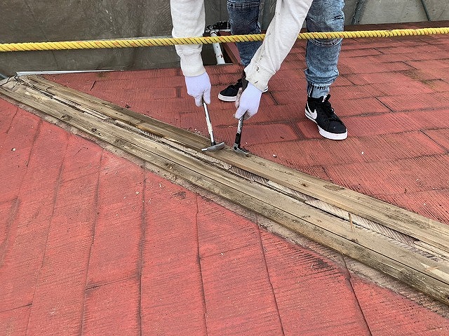 棟板金下地貫板